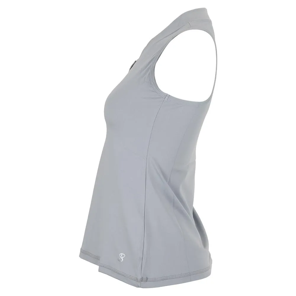 Women's UV Racerback Tennis Tank Stone