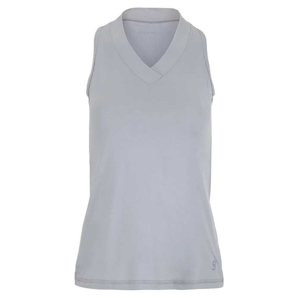 Women's UV Racerback Tennis Tank Stone