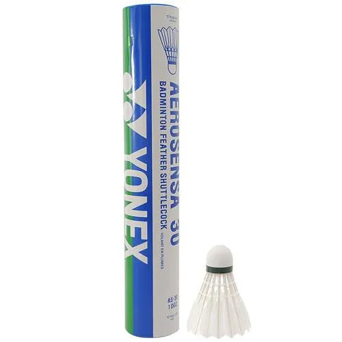 Yonex Shuttlecock Aerosensa 30 Feather, 12-Pack